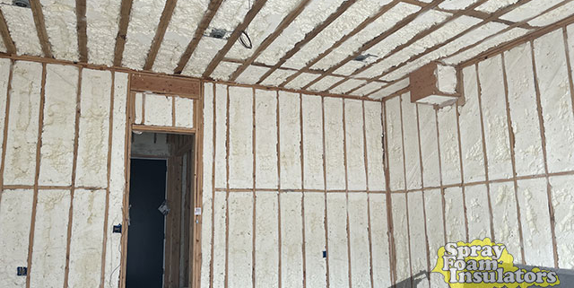 New custom home spray foam insulation in Princeton, NJ by Spray Foam Insulators