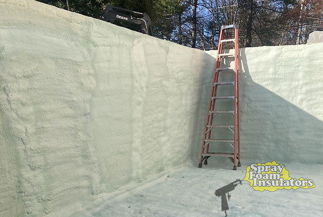 Room addition foundation with spray foam in Yardley, PA by Spray Foam Insulators
